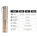 Ouomm Reylight Mini Pocket Flashlight LED Handheld Keychain Clip Flashlight Torch 3 Modes AAA Battery Powered Bright 360 Lumens Waterproof Solid Copper Flashlight for Hiking Camping Fishing,Golden