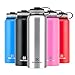 Winterial 40 oz Stainless Steel Insulated Double Walled Wide Mouth HOT & COLD Premium Water Bottle / Thermos