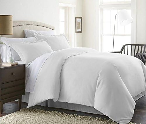 1000 Thread Count Duvet Cover Set 3 Piece With Zipper &amp; Corner Ties 100% Egyptian Cotton Hypoallergenic (1 Duvet Cover 2 Pillow Shams) ( Twin/TwinXL, White ) by BED ALTER