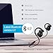 Wireless Headphone, Cell Phone Stereo Music Bluetooth Headset Earpieces USB Charging for Sport Running with Noise Cancellation, IPX5 Waterproof, Compatible for IOS, Android System and Computer (Black)