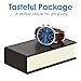 June & Ed Men's Wrist Watch Leather Band Casual Classic Quartz Watch with Sapphire Crystal Dial Window and Date / Chronograph / Waterproof Function - W0021