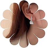 Iaceble Vintage Crystal Square Dangle Earrings Cz Halo Square Earrings Silver Geometric Rhinestone Earrings Wedding Bridal Earrings Jewelry for Women