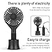 Handheld Fan Bbymie Personal Fan Portable Desktop Table Cooling Fan with USB Rechargeable Battery Strong Wind Electric Fan for Office Room Traveling and Outdoor Activities 3 Speed - Black