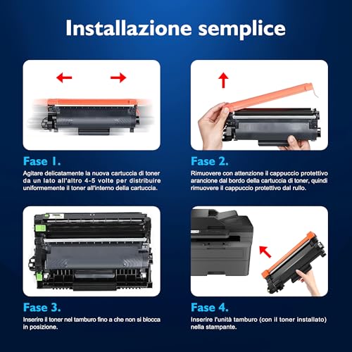 Meagiis TN2510XL TN 2510XL Cartucce Toner Compatibile per Brother TN-2510 XL TN2510XL 2510 Toner per MFC-L2835DW HL-L2400DW HL-L2400DWE MFC-L2800DW DCP-L2620DW MFC-L2860DWE DCP-L2627DW (2 Nero)