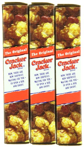 Cracker Jack Popcorn & Peanuts, Caramel Coated,1 Ounce (Pack of 3)