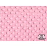 Minky Dimple Dot Light Pink Fabric By the Yard