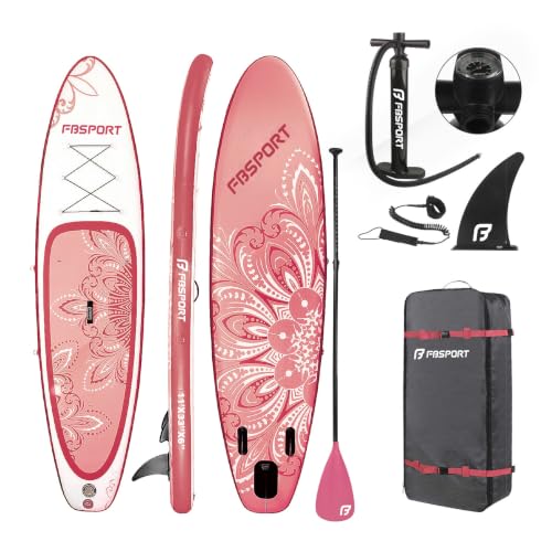 FBSPORT Aufblasbares SUP Board, Stand Up Paddling Board, Aufblasbare Stand Up Paddle Board für Stand-Up Paddling 15CM Dick, Surfbrett Kit mit Verstell