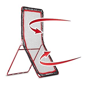 Rukket 4x7ft Lacrosse Rebounder Pitchback Training Screen, Practice Catching, Throwing, and Shooting