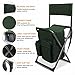 PORTAL Lightweight Backrest Stool Compact Folding Chair Portable Storage Seat with Cooler Bag and Shoulder Straps for Fishing, Camping, Hiking, Supports 250 lbsthumb 3