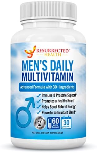 Men’s Daily Multivitamin with Prostate Support - Advanced Multi-Mineral Complex Promotes Brain &amp; Heart Health - Contains Over 30+ Essential Ingredients with an Antioxidant &amp; Energy Boosting Blend