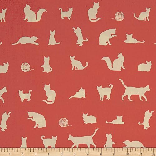 Birch Organic Farm Fresh The Chase Coral Fabric By The Yard