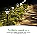 Azirier Solar Lights Outdoor Waterproof Security Lights Easy Install Garden Lights for Garden Path Walkway Light 8 Pack …