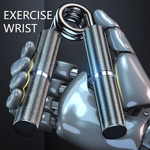 LO'REYVONNE Metal Hand Gripper Colorful Set, 50LB-300LB 6 Pack No Slip Heavy-Duty Grip Strength Trainer with Gift Box, Great Wrist & Forearm Hand Exerciser