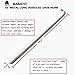 Babatoz Long Metal Shoe Horn -18 Inches Long Handled Stainless Steel Shoehorn