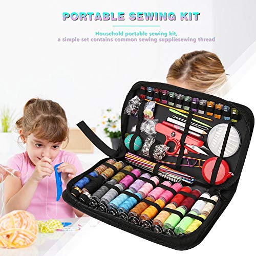 Crochet Hooks Set,282pcs/Set Portable Travel Sewing Box Kitting Needles Thread Stitching Kit - Thumbnail 5