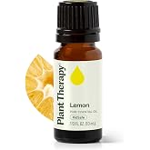 Plant Therapy Lemon Essential Oil for Diffusing 10 mL Pure and Undiluted | Natural Aromatherapy, Lemon Oil for Skin &amp; Cleansing, Energizing &amp; Uplifting