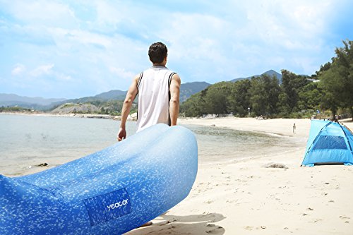 yeacar Inflatable Lounger Air Sofa, Portable Waterproof Indoor or Outdoor Inflatable Couch for Camping Park Hiking Travelling Picnics Pool Music Festivals and Beach Party