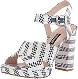 Nine West Women's Jimar Fabric Heeled Sandal