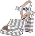 Nine West Women's Jimar Fabric Heeled Sandal