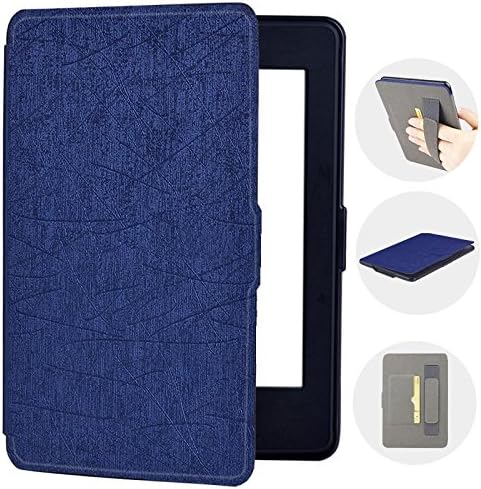 Case for Kindle Paperwhite Amazon Kindle Smart Cover The Lightest PU Leather with Auto Sleep/Wake for All Kindle Paperwhite 1 2 3 Fits All Versions 2012 2013 2014 2015 2016 New 300 PPI Version - Blue