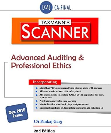 SCANNER - ADVANCED AUDITING & PROFESSIONAL ETHICS [Paperback] [Jan 01, 2017] CA PANKAJ GARG