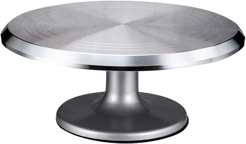 Turntable 12 Inch Rotating Cake, Aluminium Alloy Revolving Cake Stand