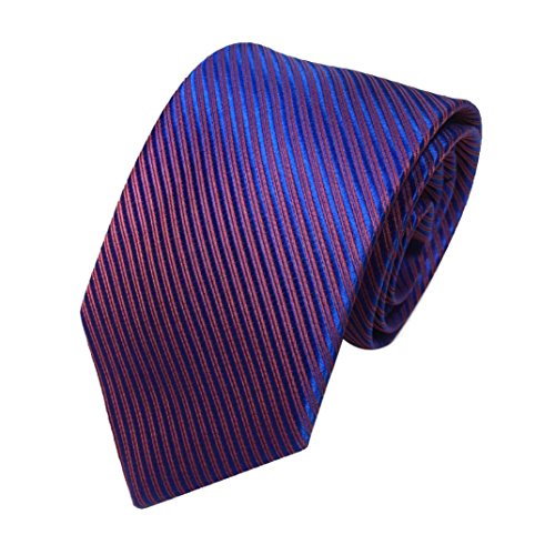 Liraly Mens Classic Jacquard Woven Striped Necktie Men's Tie Party Wedding Tie (Multicolor)