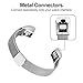 For Fitbit Alta Bands/Fitbit Alta HR Bands, Milanese Stainless Steel Bracelet with Unique Magnet Lock Replacement Bands for Fitbit Alta/Fitbit Alta HR