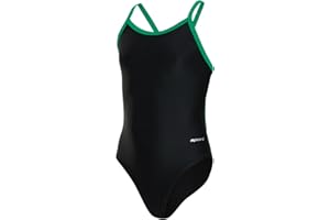 Sporti Thin Strap Girls' Athletic One-Piece Swimsuit – Competitive Bathing Suit, Chlorine Resistant for Youth Swimmers