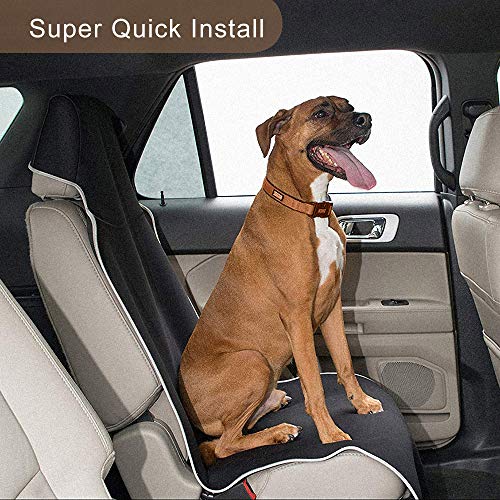 Waterproof Car Seat Covers, Universal Front Bucket Seat Covers for Cars Trucks SUV, Neoprene Covers for Car Seats with Non-Slip Machine Washable, Auto Carseat Protectors Black (59 x 26 Inches)【1 PC】