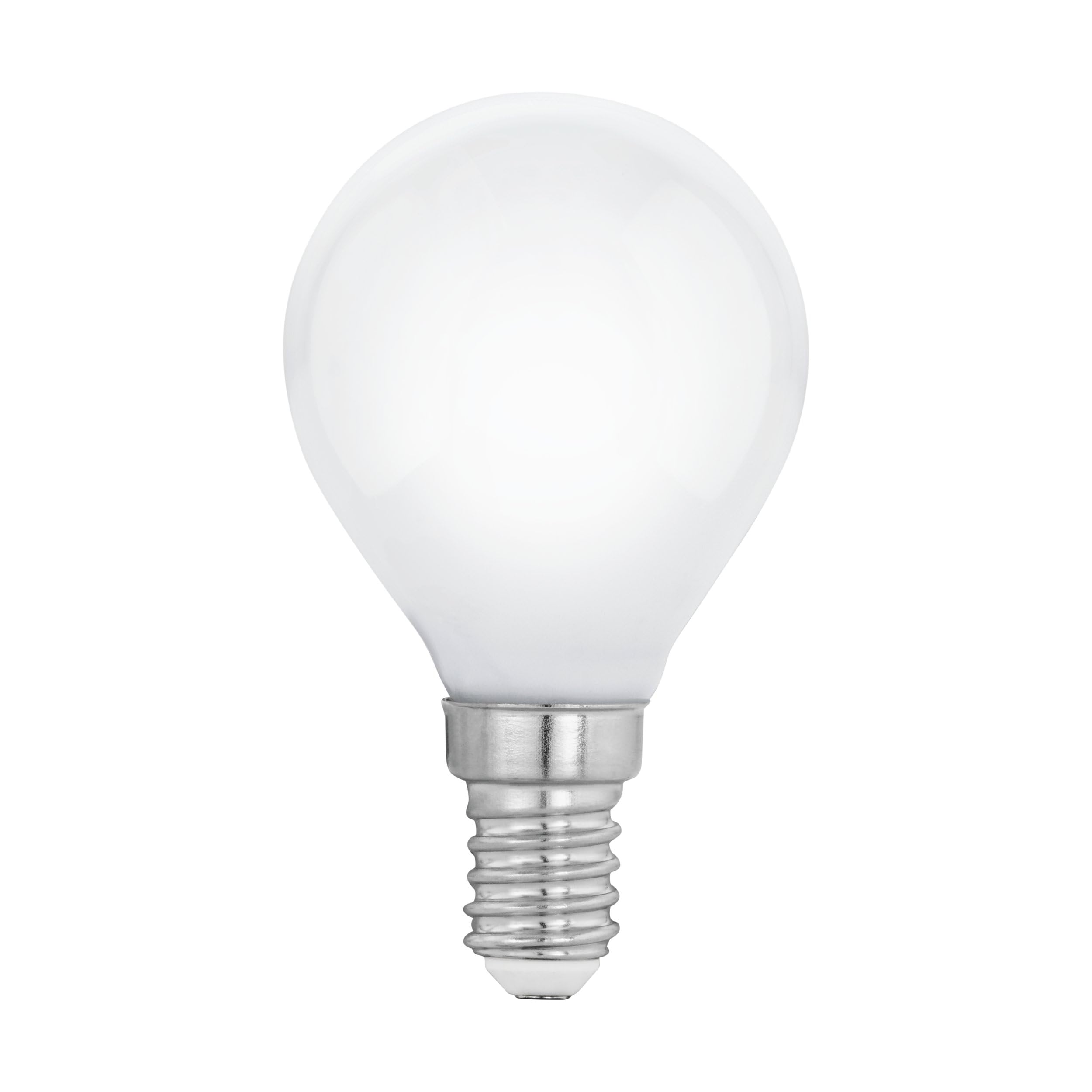 Eglo E14 LED Light Bulb Milky, Drop-Shaped Opaque Edison lamp, 7 watt (Equivalent to 60 watt), 806 Lumen, Warm White Glow, 2700 Kelvin, P45, Ø 1.8" — image 1