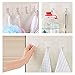 Whitgo 11 8 Packs,13lb/6kg(Max) Heavy Duty Reusable Strong Self Adhesive Nail Free No Scratch Super Waterproof Seamless Sticky Hooks Bathroom Kitchen Wall Towel Hooks & Ceili