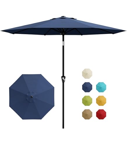 DUMOS 22LBS Heavy-Duty Outdoor Umbrella Base, Weather-Resistant Resin Patio Umbrella Stand, Rust-Proof Coated Umbrella Holder for Garden/Pool/Backyard, 2 Securing Knobs, 2 Pole Adapters, Bronze : Patio, Lawn & Garden