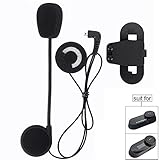 Motorcycle Helmet Speakers,FreedConn T-COMVB Series Headset and Clip Kits for Motorcycle Communication System(Sturdy and Durable/Black)
