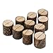 OULII Wedding Place Wooden Card Holders Table Number Stands for Home Party Decorations Pack of 10