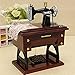 MAYMII Vintage Mini Sewing Machine Style Plastic Music Box Table Desk Decoration Toy Gift for Kid Children