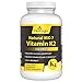 Natural Vitamin K2 MK-7 Supplement - Promotes Bone Health + Reduce Arterial Calcification + Improves Blood vessel Elasticity Formula (60 Softgels)
