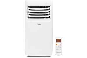 Midea 8,000 BTU ASHRAE (5,300 BTU SACC) Portable Air Conditioner, Cools up to 175 Sq. Ft., with Dehumidifier & Fan mode, Easy- to-use Remote Control & Window Installation Kit Included