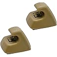 Ohleats 2 PCS Sun Visor Support Clip Retainer, OE 95994975 95994976 Sun Visor Hook Clip Replacement, Anti Vibration Sun Visor Bracket Holder for Cruze Spark Verano, Car Accessories (Beige)