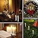 Raycare 10 PCS Battery Operated Taper Candle Lights with Remote, 4 Inches Led Window Candles with 6H Timer, Warm White Bright Flickering Light Christmas Candles with Clips/Suction Cups
