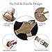 yisibo Tactical Dog Harness Military Working Dog Vest No-Pull Adjustable K9 Service Dog Training Vest with Handle,Coyote Brown,S