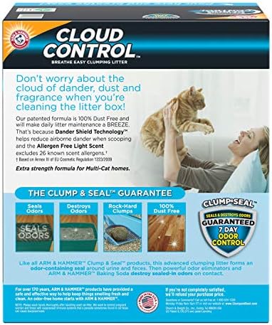 arm & hammer cloud control clumping cat litter