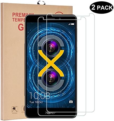 RBEIK Huawei Honor 6X Screen Protector [Tempered Glass] - Premium 9H Hardness Tempered Glass Screen Protector for Huawei Honor 6X 5.5 Inch with Anti-Scratch Feature (2 pack)