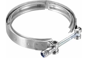 HARFINGTON V Band Clamp 4.5 Inch 304 Stainless Steel V-Band Bolt Clamp for Exhaust Systems Downpipe Exchange Car Accessories,