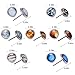 QILMILY Custom Galaxy Solar System Stud Earrings for Men Women,Sun and Moon Universe Eight Planets Statement Guardian Star Stud Earrings