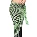 Belly Dance Accessories Shining Triangle Crochet Coins Sequins Hip Scarf with Tassel Dance Hip Wraps