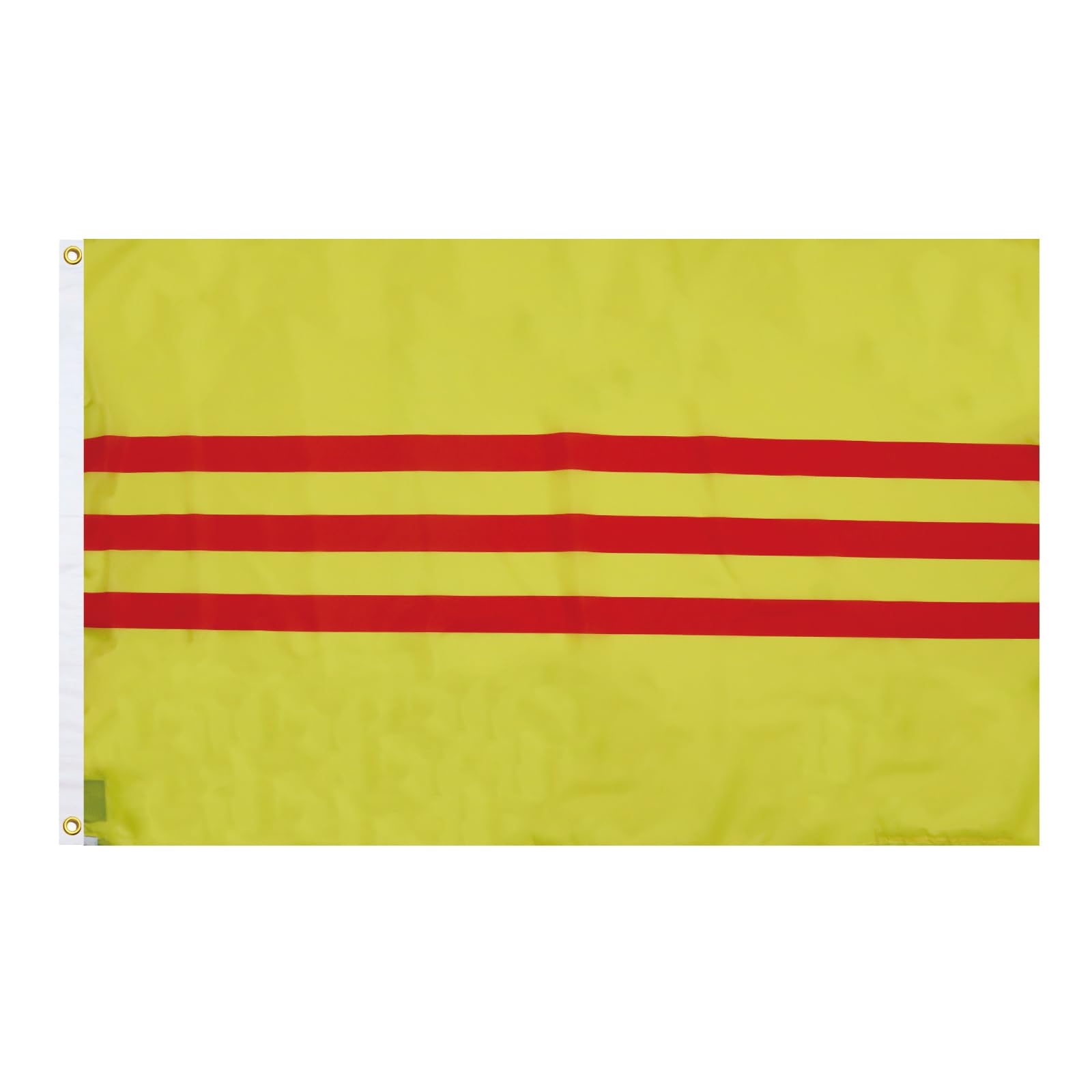 AZ FLAG - South Vietnam Flag - 2x3 Ft- 100D Polyester Vietnamese Banner with Two Metal Grommets - Fade Resistant - Vivid Colors - 2' x 3' Feet - 90x60 Cm — image 1