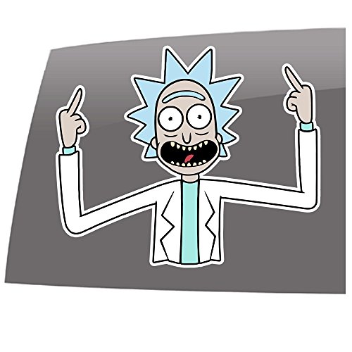 Angry Rick - Color - Rick and Morty Inspired - Entertainment - 5 Year - Outdoor Vinyl Sticker - Decal