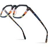 HEPIDEM Multicolor Acetate Glasses Frame Men Vintage Square Eyeglasses Optical Spectacles 9269