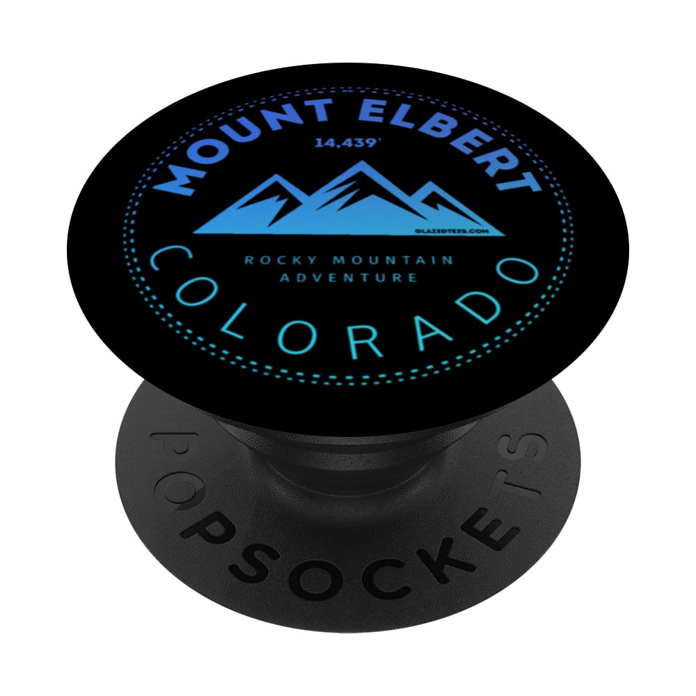Mount Elbert Colorado 14er - Rocky Mountain Bluebird Day PopSockets Swappable PopGrip